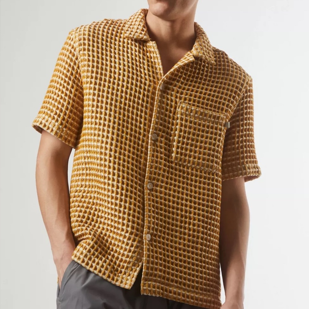 Waffle Weave Camp Shirt